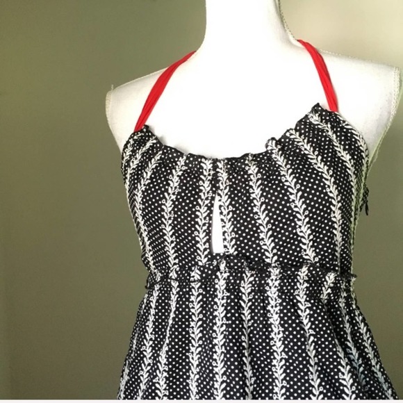 Anthropologie TOCCA Embroidered Keyhole Halter Top 2 - Picture 2 of 8